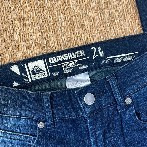 Quicksilver Slim Straight Leg Jeans Size 26 - Picture 2 of 5